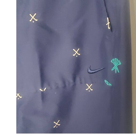 Nike Flex Charm Novelty Golf Print Dri-Fit Slim Shorts Blue 34 Belted CQ4877-451 - Picture 4 of 12